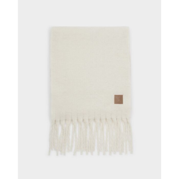 Katie Loxton Oversized Recycled Tassel Scarf - Off White